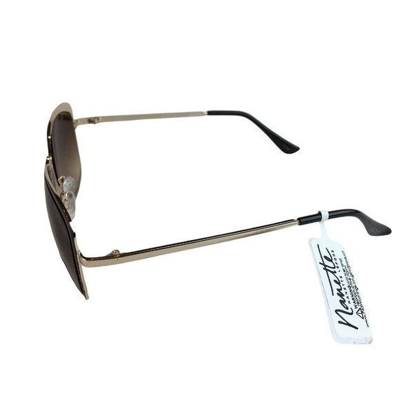Womens Nanette Lapore  Aviator Designer Sunglasses Black Metal Frames u main image 5